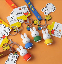 Load image into Gallery viewer, Miffy Charaters Figure Key Holder-Bag Charm, Gift Key Ring
