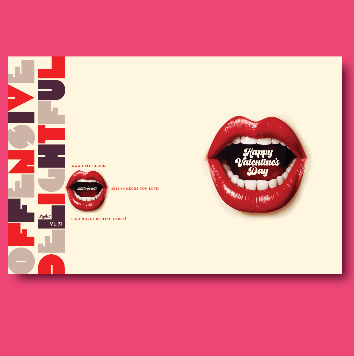 BIG MOUTH valentine card