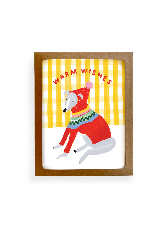 Warm Wishes Whippet Boxed Set - Funny Dog Christmas Holiday