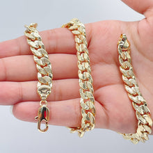 Load image into Gallery viewer, 18k Gold Filled Thick Carved Cuban Link Chain 9.5mm Necklace
