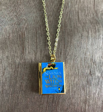 Load image into Gallery viewer, Book Locket Chronicles of Narnia - Blue with Aslan
