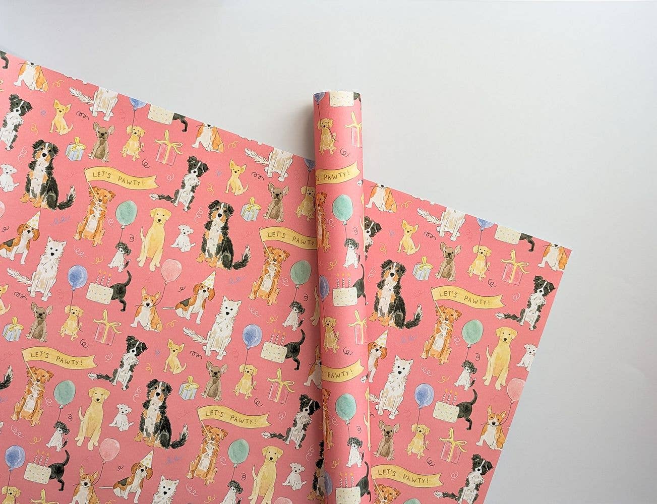 Dog Birthday Gift Wrap | Celebration Dog Pawty