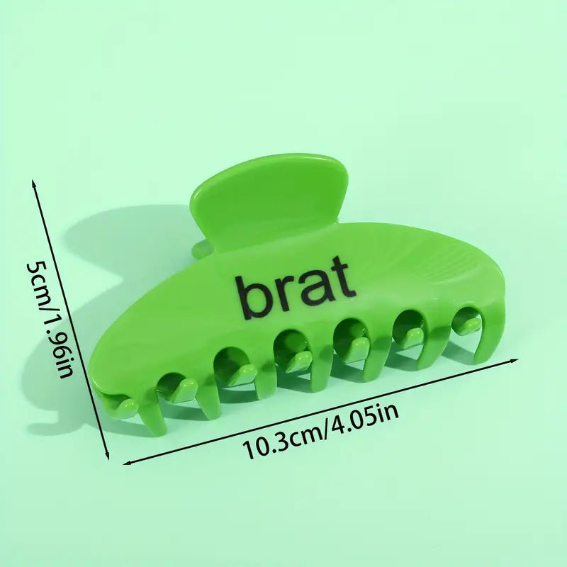 Brat Green Hair Claw