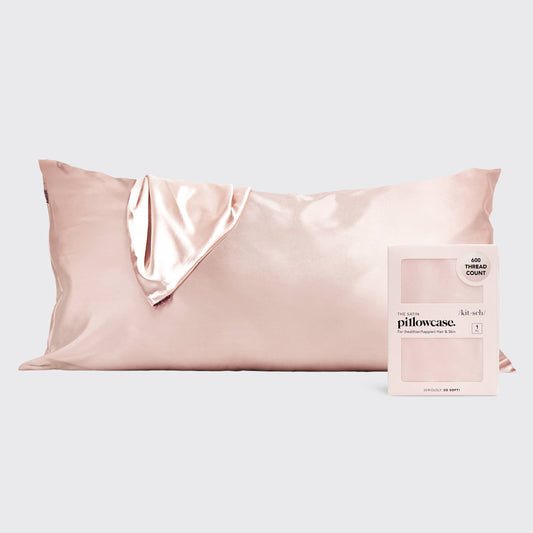 Satin Pillowcase King - Blush