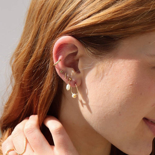 Pearl Hoops I Valentine's Day Jewelry