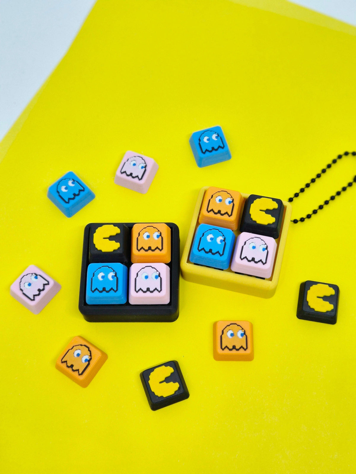 PacMan Keycap Clicker Keychain