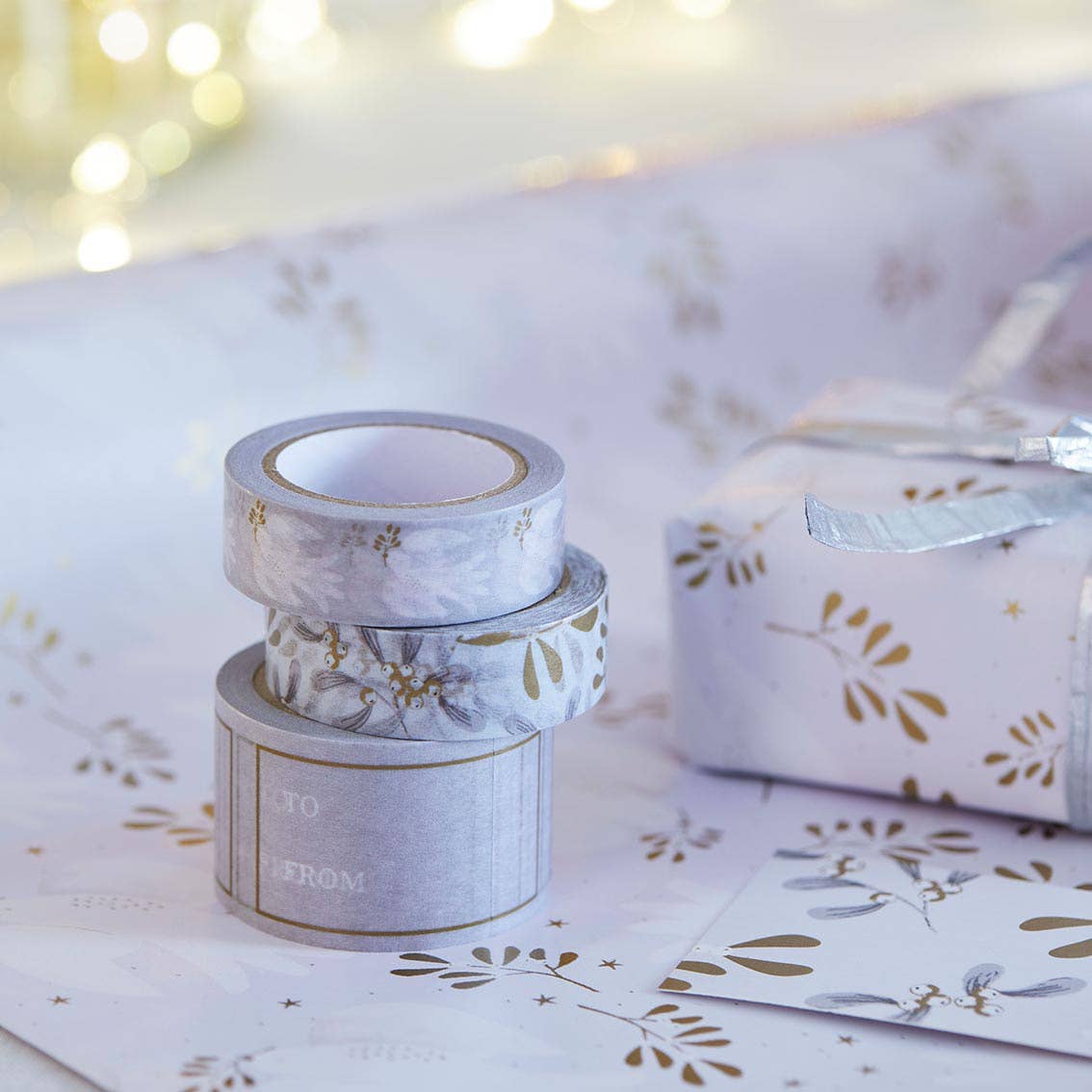 Mistletoe Christmas Paper Tape | 3 Pack |