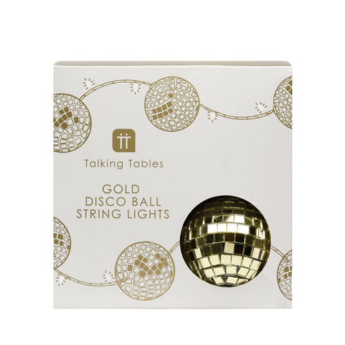 Gold Disco Ball String Lights | Table Decoration | - Front & Company: Gift Store