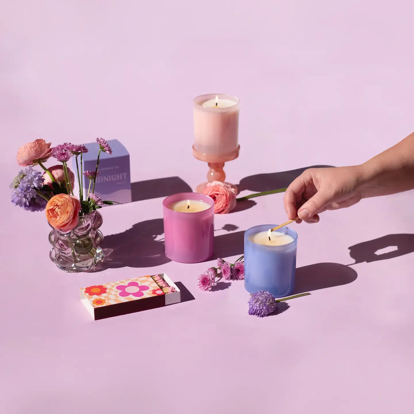 Blush 9 oz. Hue Candle (Campari Chiffon)