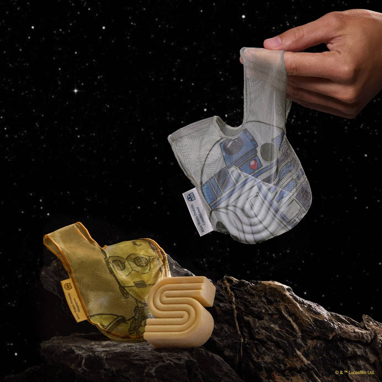Star Wars™ & Kitsch Shampoo Bar Saver Bag - C-3PO