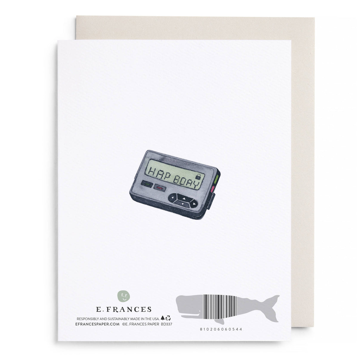 Behind the Times Belated Birthday Greeting Card