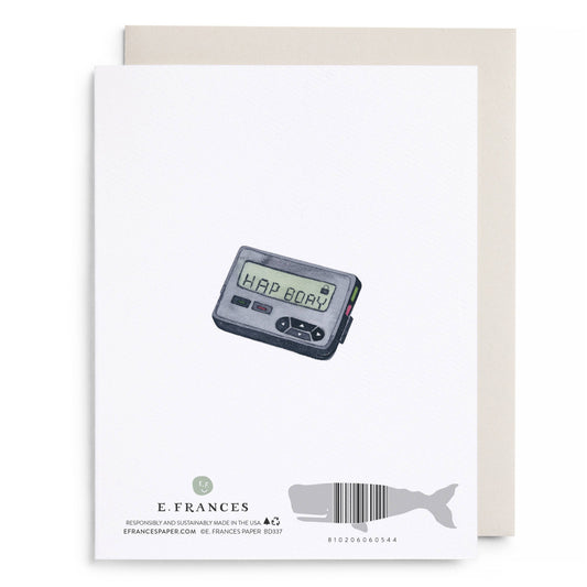 Behind the Times Belated Birthday Greeting Card