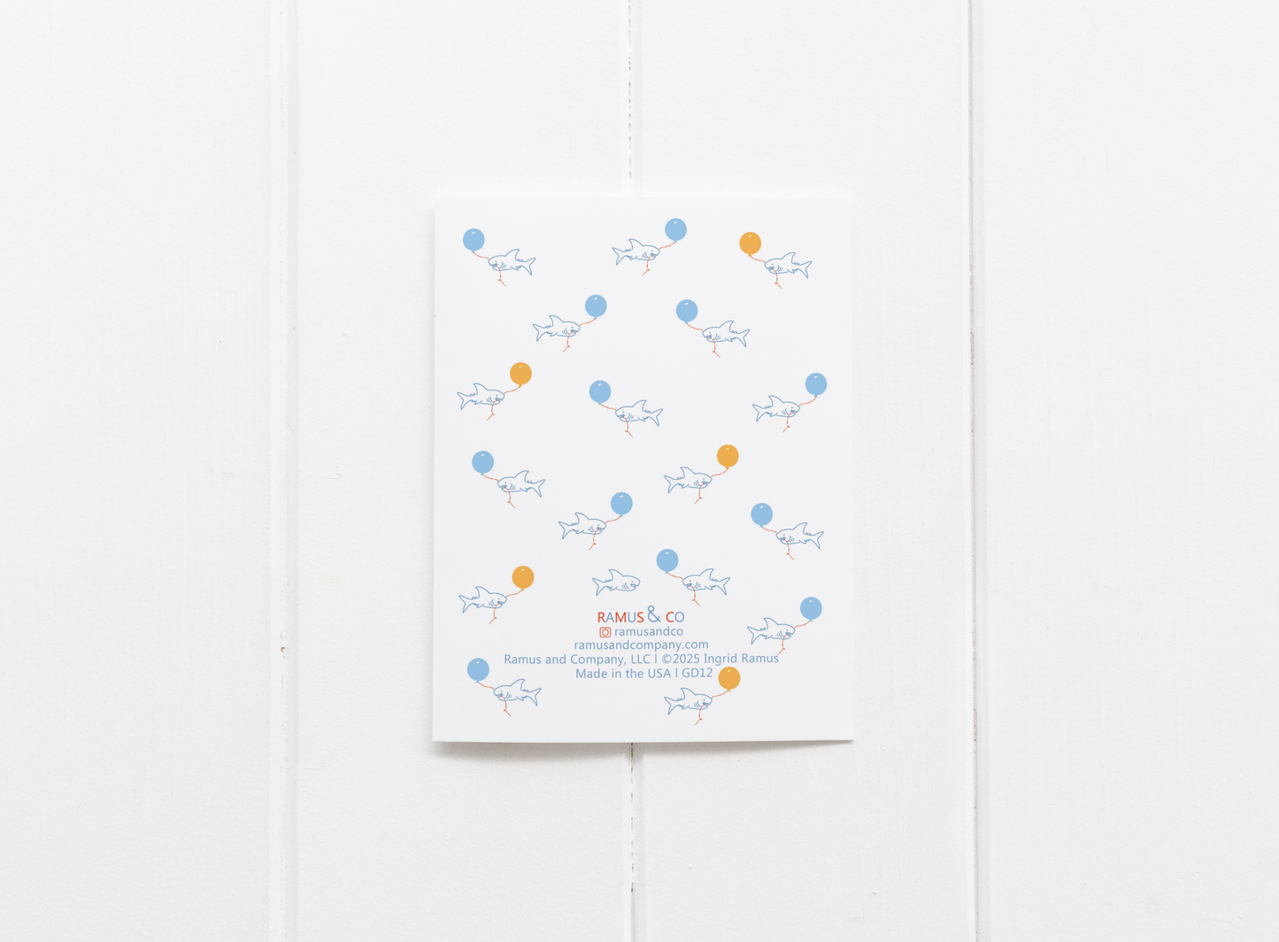 Sharky Grad Greeting Card