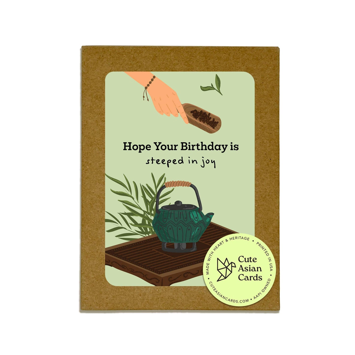 Green Tea  Assorted Birthday Cards