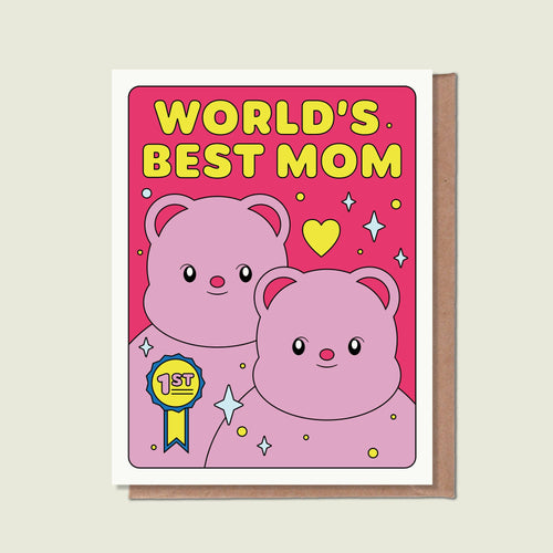 World's Best Mom Greeting Card - Front & Company: Gift Store
