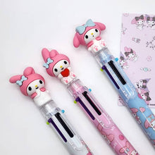 Load image into Gallery viewer, Sanrio Characters 6 Color Ball Point Pencil- 0.7mm
