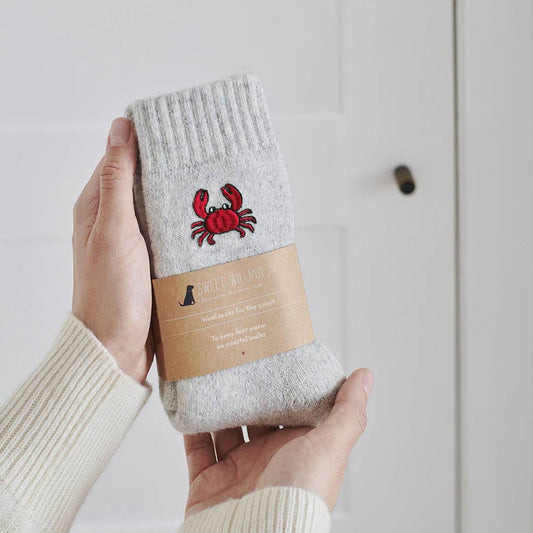 Crab Coastal Wool Socks