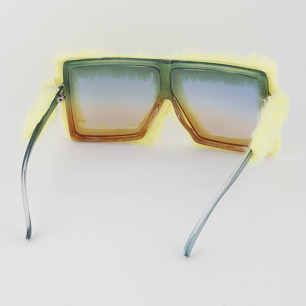 Oversized Fur Sunglasses