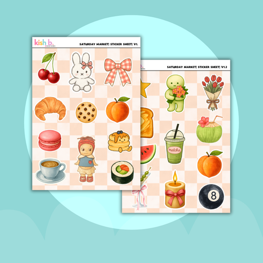 Saturday Market | Journal| Sticker Sheet