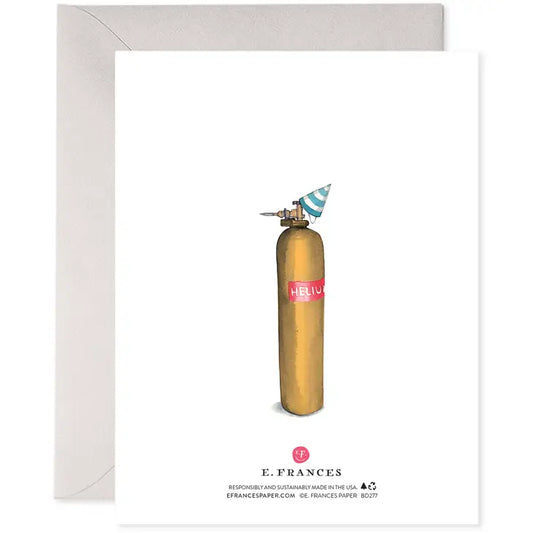 Helium 70| 70th Birthday Greeting Card
