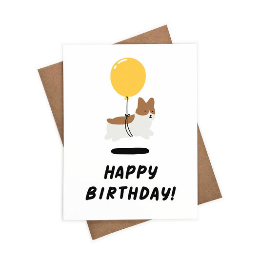 Corgi Dog Birthday Card | Cute Pet Lover Greeting