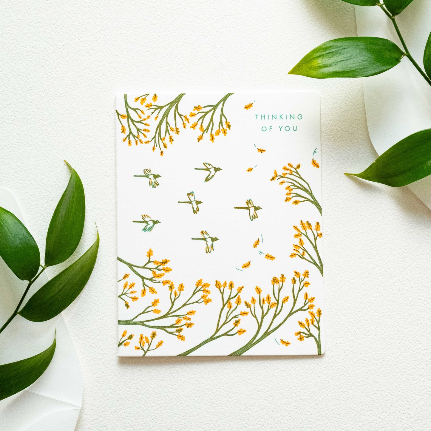 Thinking of You Birds | Letterpress Card