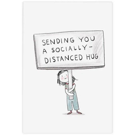 Distanced Hug Post