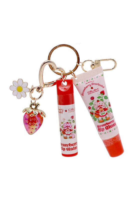 Strawberry Gloss Balm Duo w/ Charms