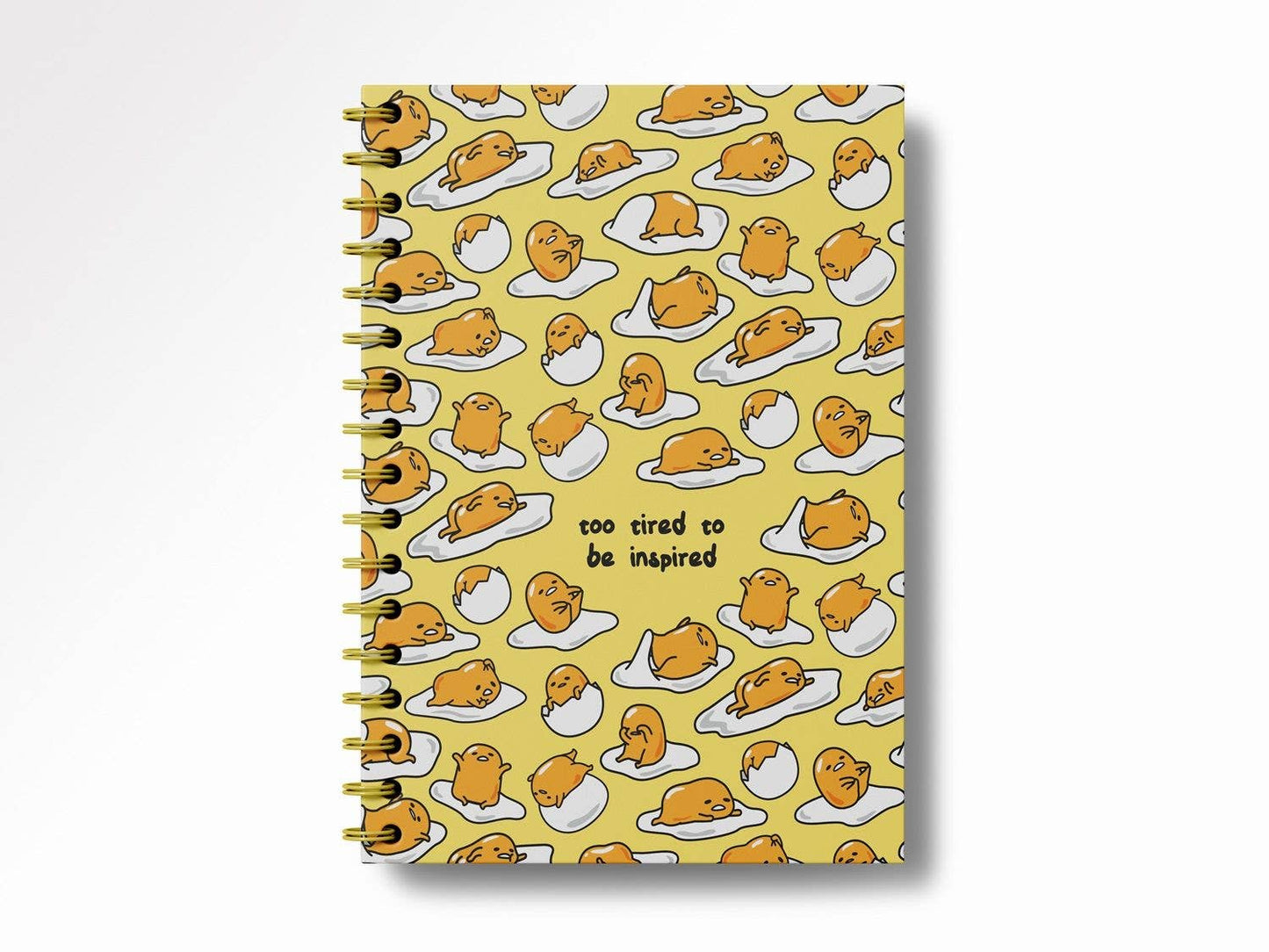 Gudetama Too Tired Spiral Notebook