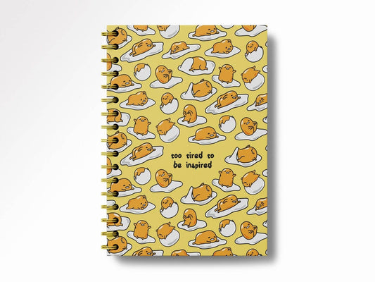 Gudetama Too Tired Spiral Notebook