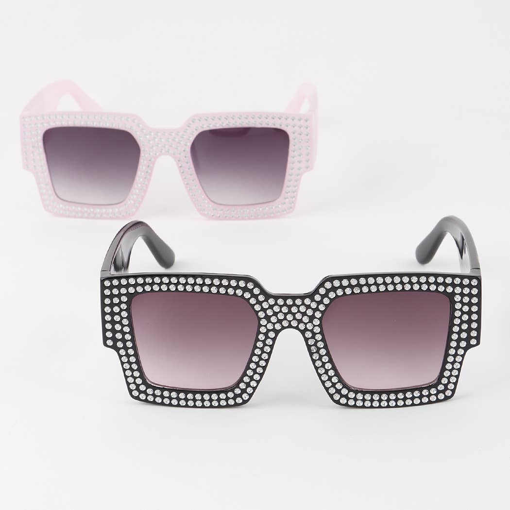 Multi Bejeweled Box Sunglasses