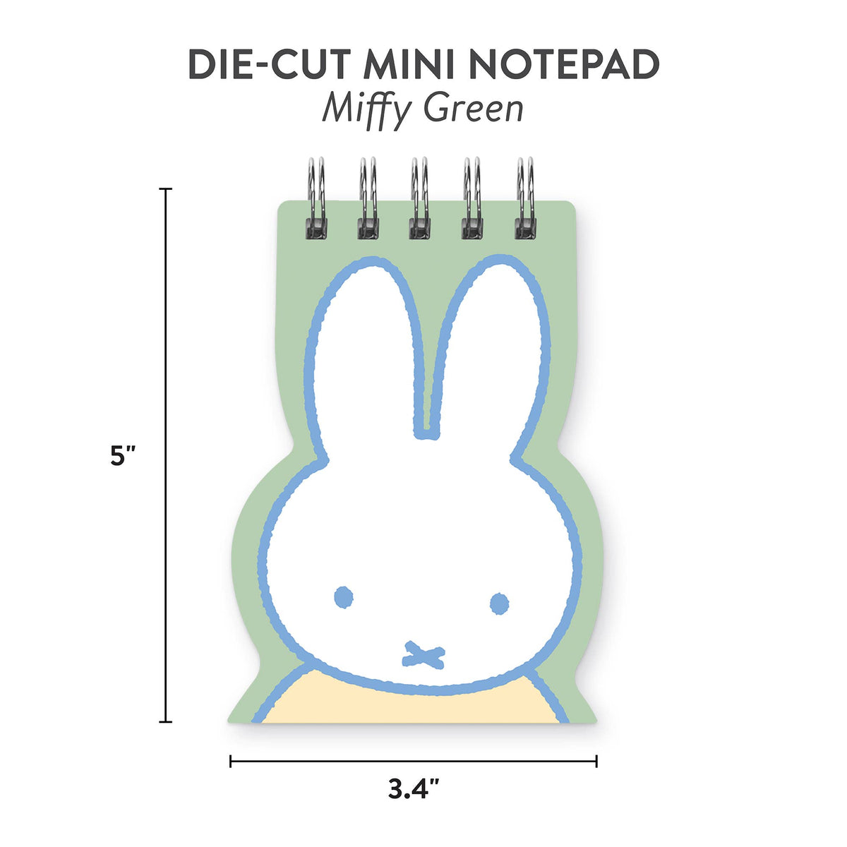 Miffy Green Die-Cut Mini Notepad