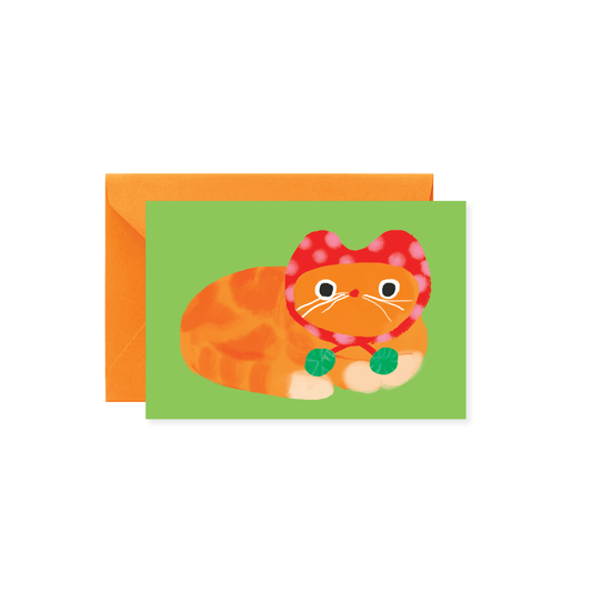 Knit Hat Cat – Cozy Cat Mini Note Card
