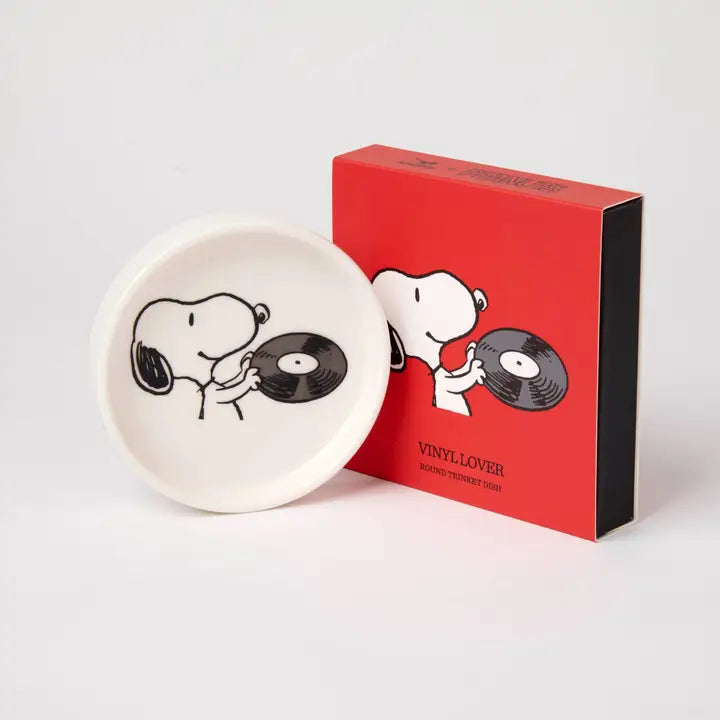 Peanuts Round Trinket Dish Vinyl Lover