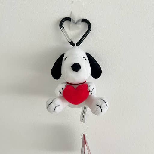 Peanuts Snoopy give you Heart Key Chain Bag Charm heart Ring