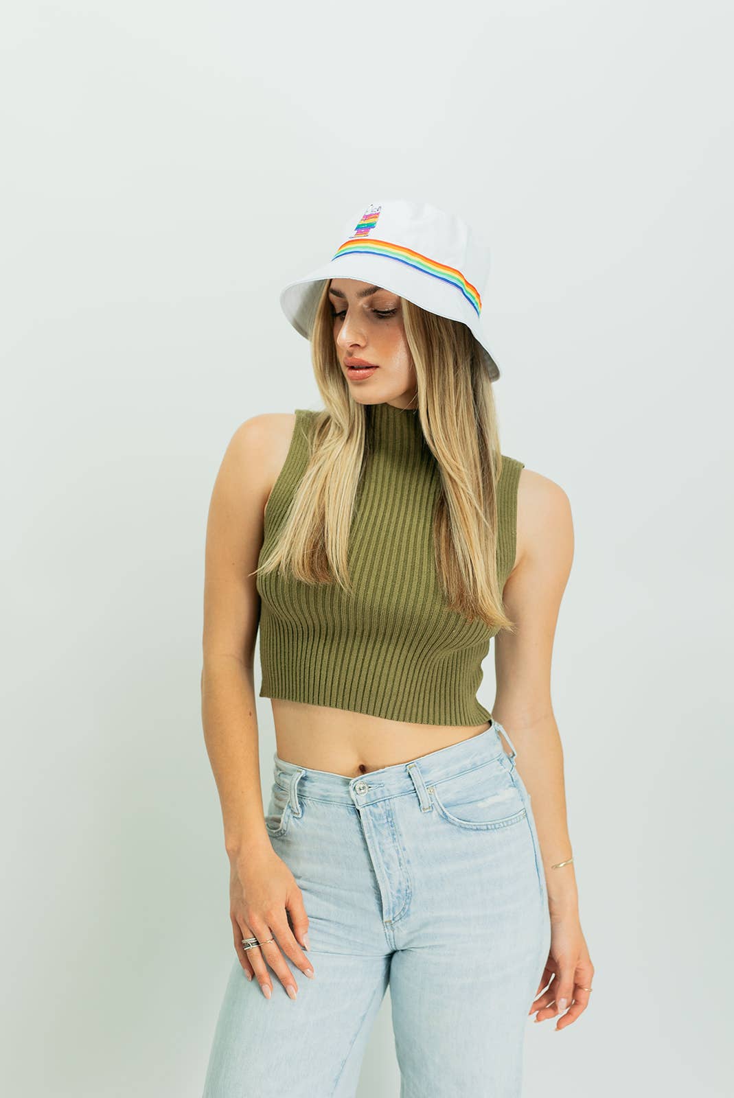 Rainbow House Cotton Bucket Hat
