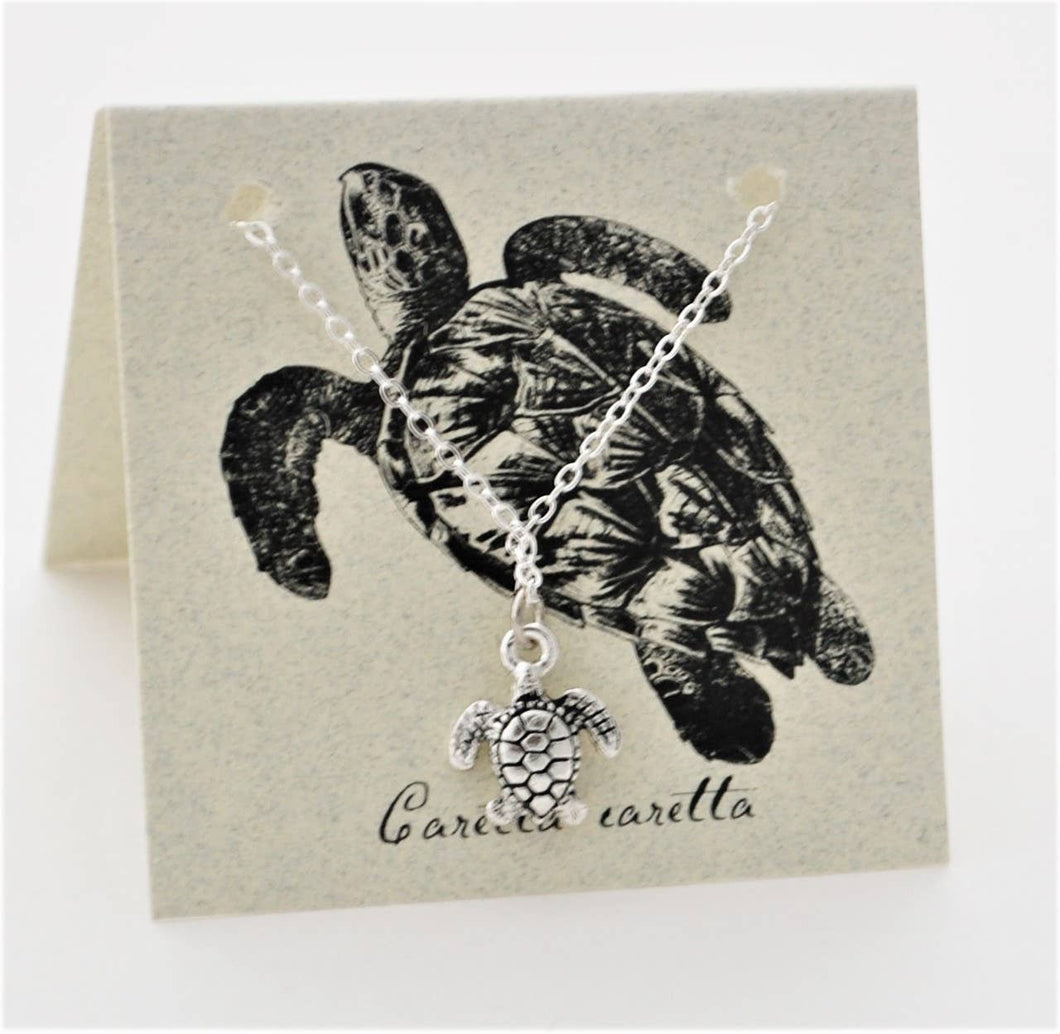 Sea Turtle Necklace -    Silver Natural History