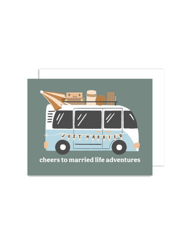 Married Life Adventures - Wedding Greeting Card - Front & Company: Gift Store