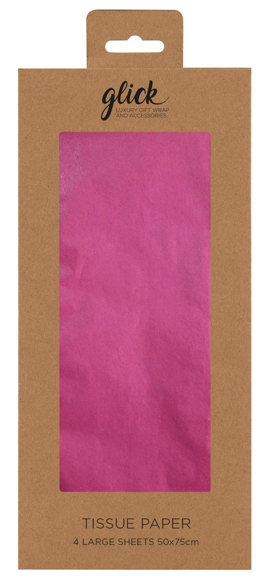 TISSUE PLAIN HOT PINK