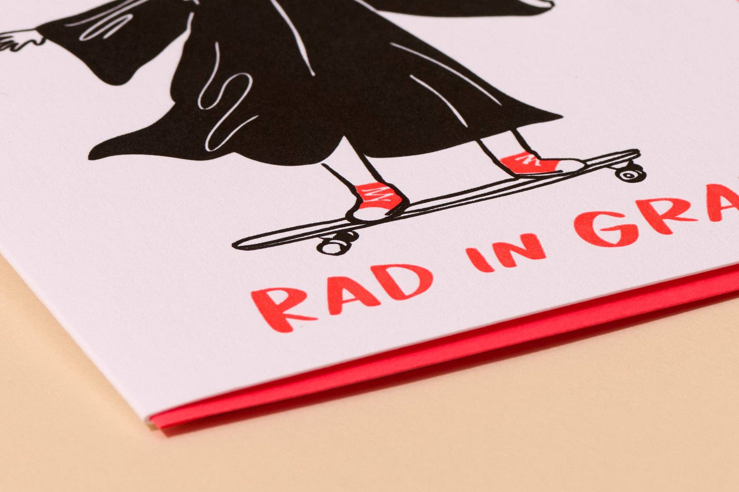 Modern Letterpress Graduation Greeting Card - Rad in Grad