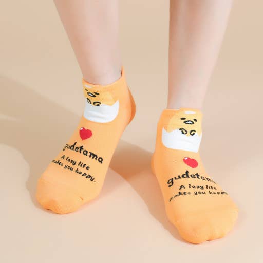 Sanrio Cotton Sneakers Letters Socks- Kuromi Socks