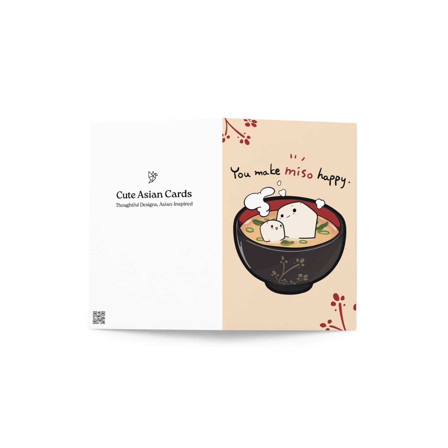 You Make Miso Happy | Funny Miso Soup Asian Greeting Card for Love or Birthdays