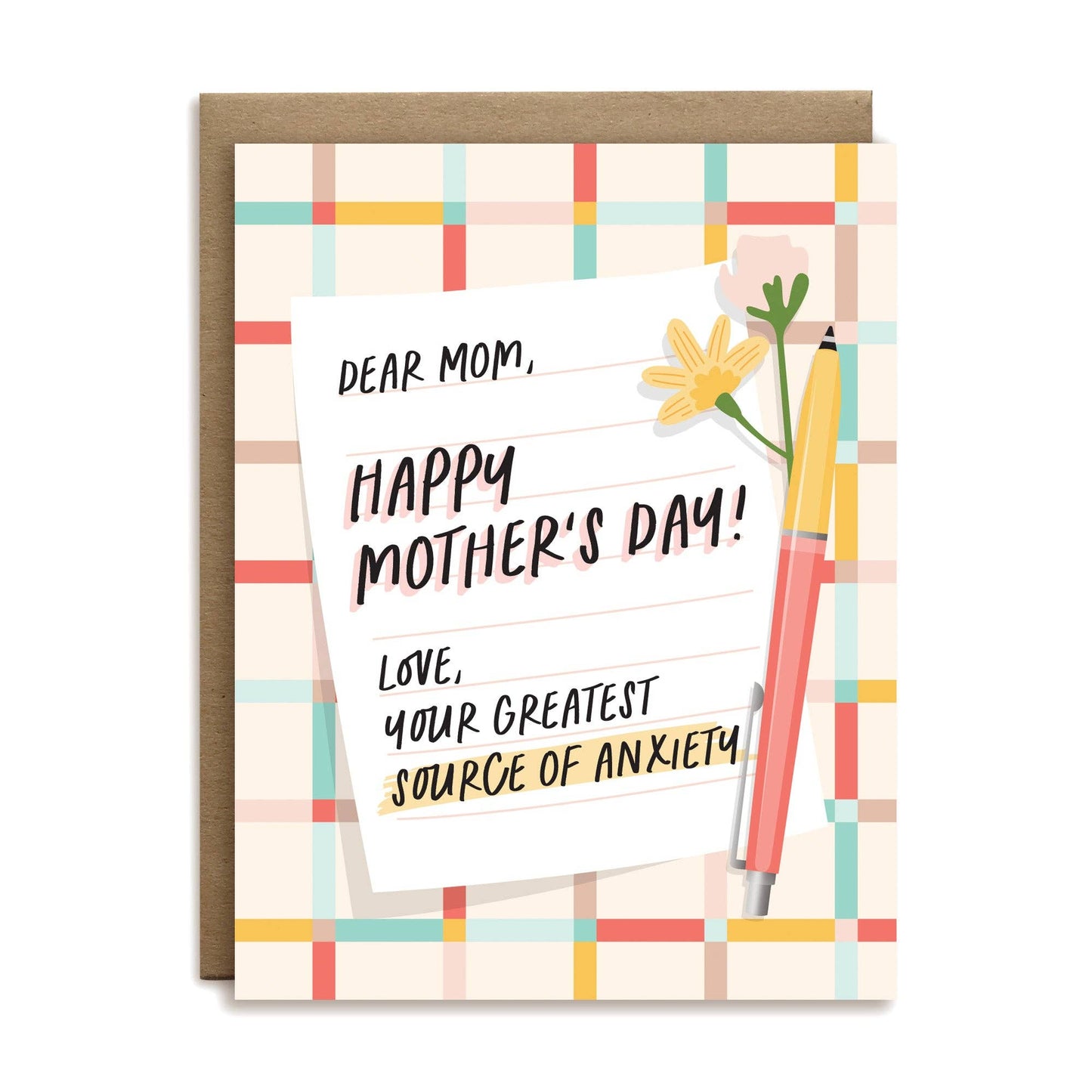 Mom's greatest source of anxiety greeting card