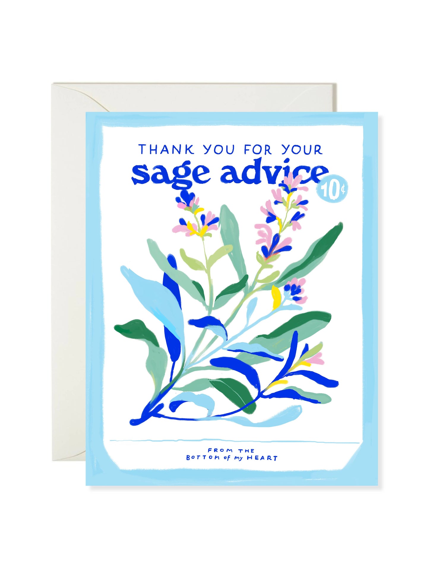 Sage Advice – Floral Thank You Card