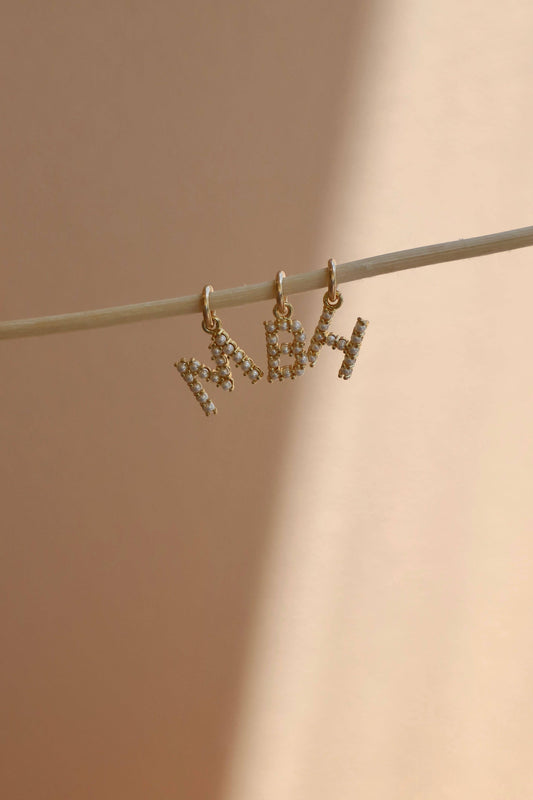 PEARL INITIAL CHARM