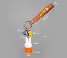 Load image into Gallery viewer, Miffy Charaters Figure Key Holder-Bag Charm, Gift Key Ring
