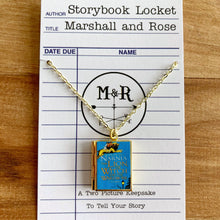 Load image into Gallery viewer, Book Locket Chronicles of Narnia - Blue with Aslan
