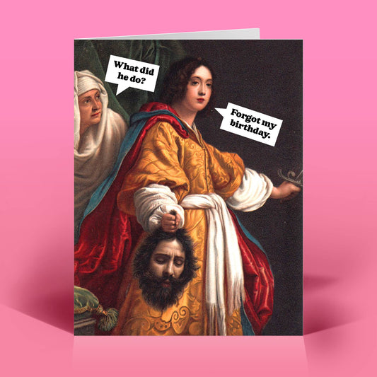 Funny Birthday Card - HEADLESS - Vintage Quirky Humor
