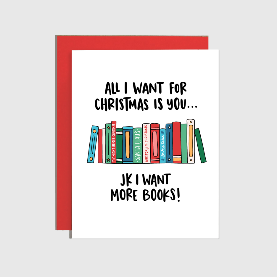 All I Want for Christmas is Books Holiday Card