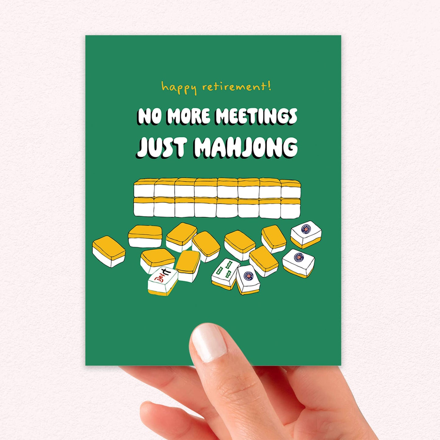 Just Mahjong Funny Retirement Cards | Chinese Game Tile Greetings